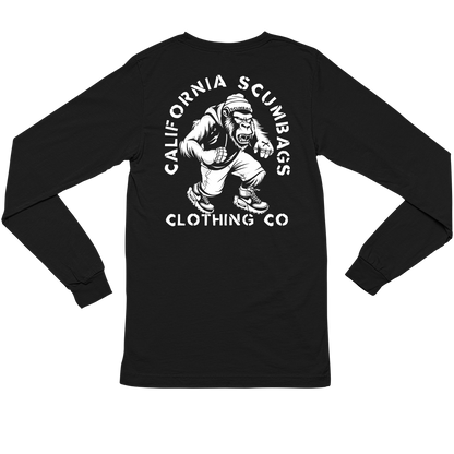 California Scumbags Beatdown - Black Heavyweight Long Sleeve