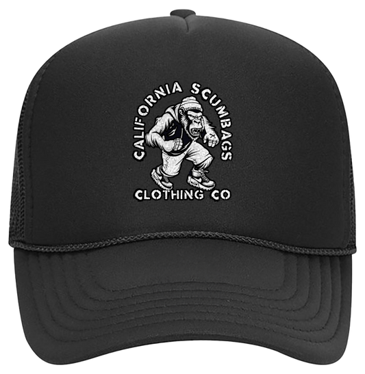 Black Foam Trucker Hat - California Scumbags