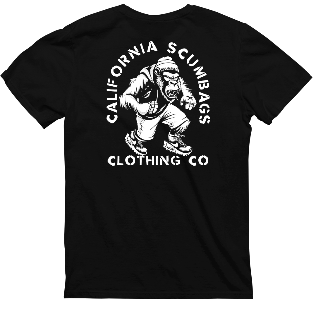 California Scumbags Badge - Black Heavyweight Tee