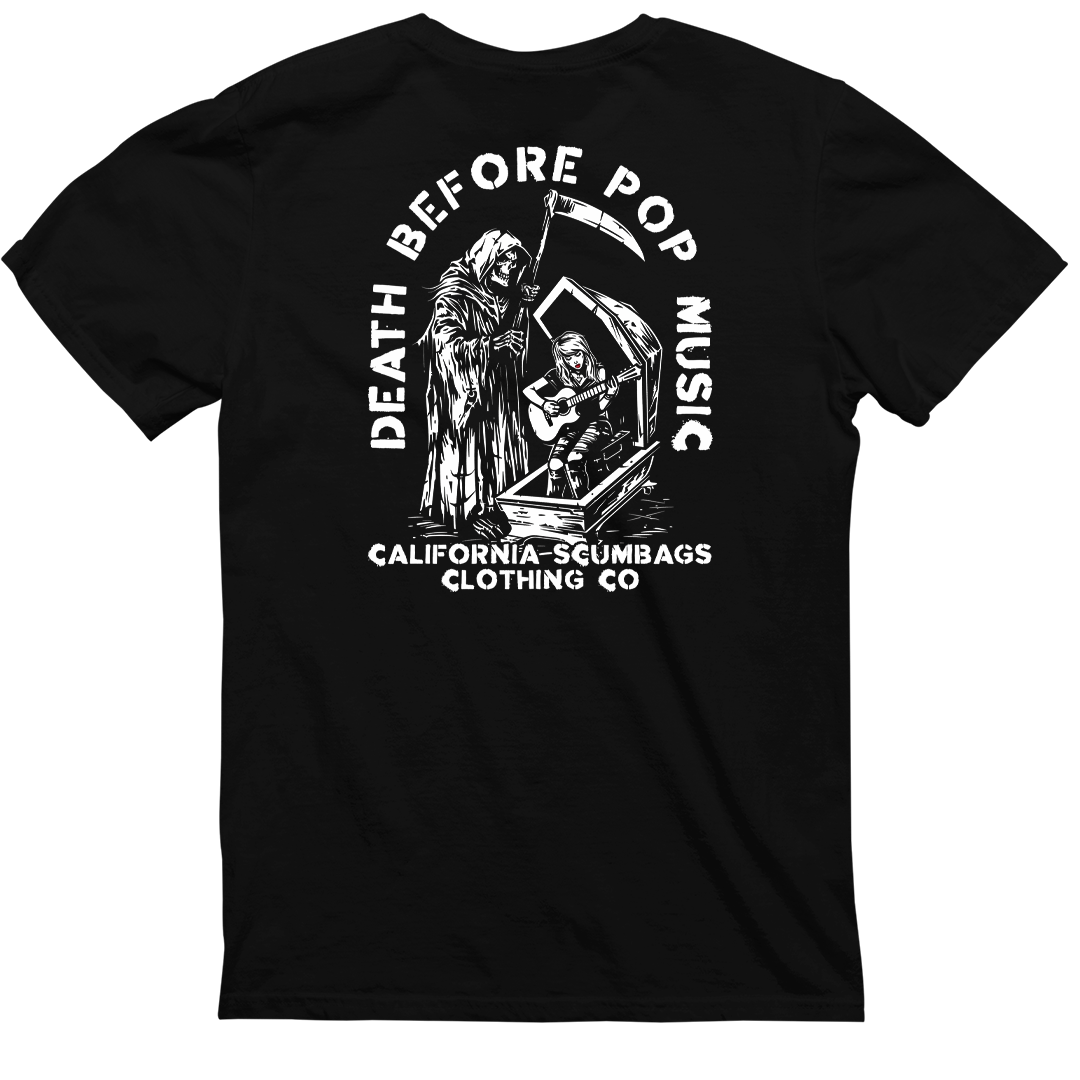 Death Before Pop Music - Black Heavyweight Tee