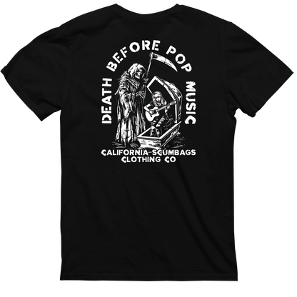 Death Before Pop Music - Black Heavyweight Tee