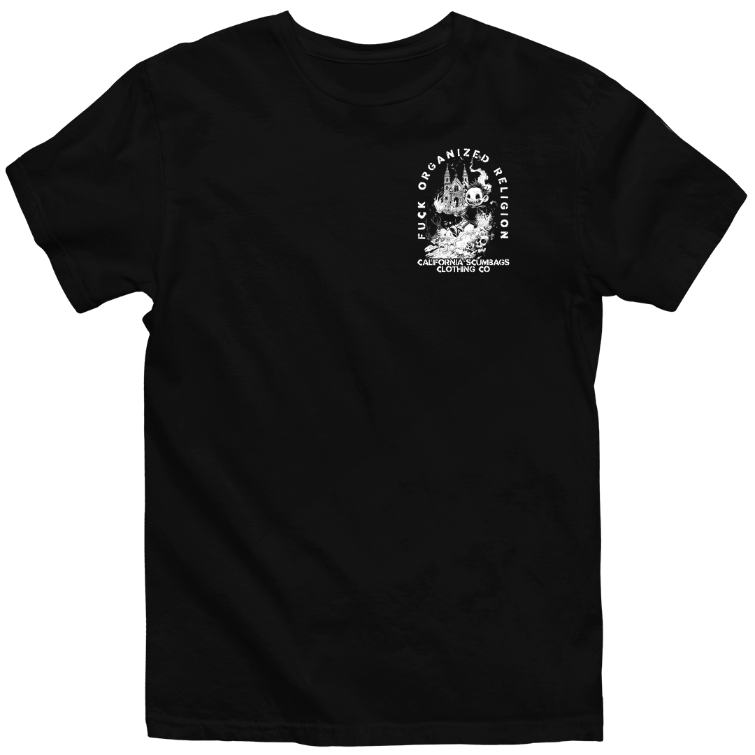 F*ck Organized Religion - Black Heavyweight Tee